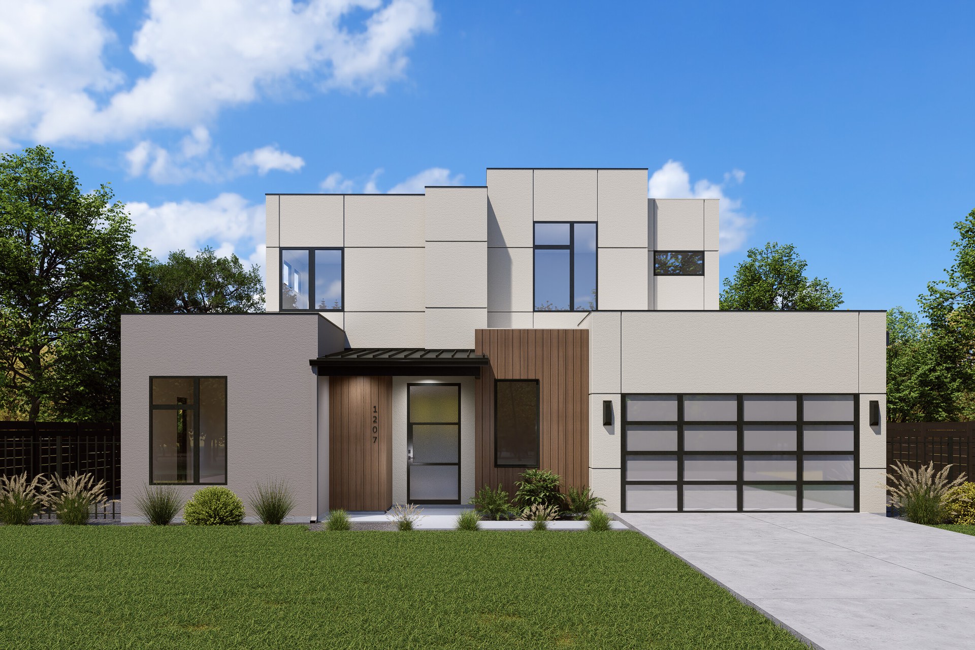 1207 Dwyce Dr — Front Elevation Rendering